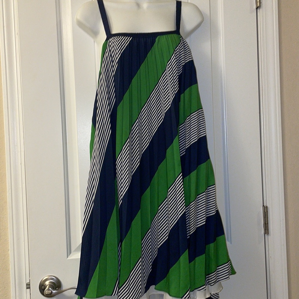 Thakoon for Target striped, pleated, summer dress size 13 - Picture 3 of 6